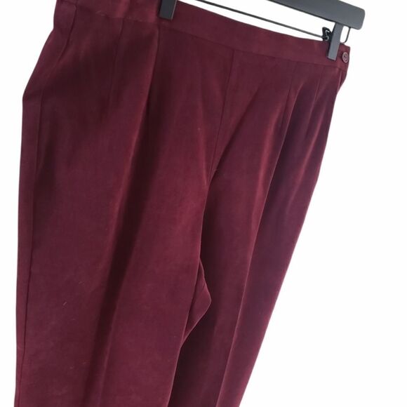 Plaza South Woman's Burgundy Pantsuit - Picture 7 of 16